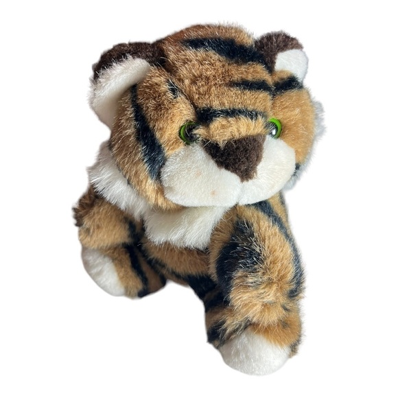 Sterling Plush Vtg Tiger Stuffed Animal 7” - Picture 1 of 6